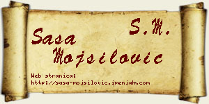 Saša Mojsilović vizit kartica